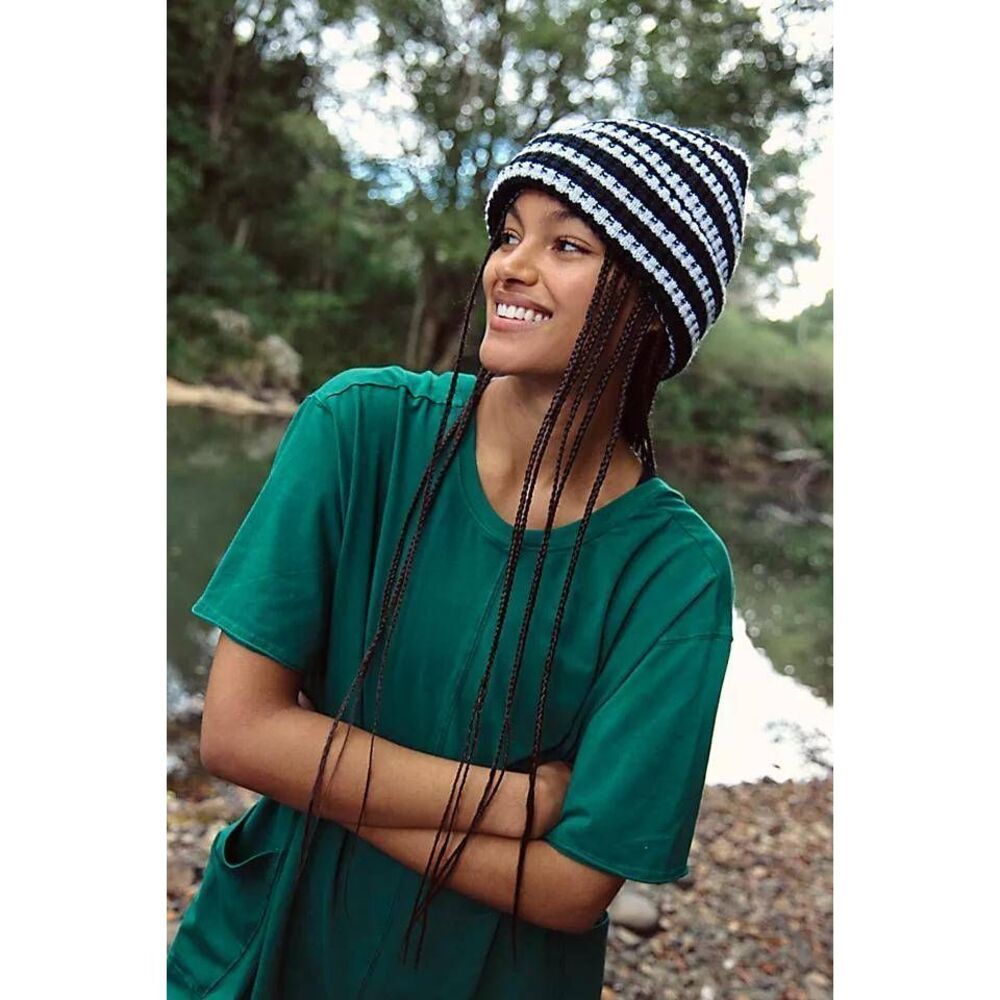 Free People Movement Stripe It Up Cool Down Beanie